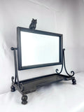 Wrought Iron Owl Mirror On Stand