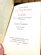 Set of 16 Antique Frances Parkman’s Works Book, Copyright 1902