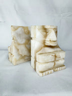 Pair of Onyx Stone Tribal Bookends