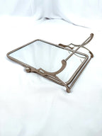 Pottery Barn Free Standing  Chrome Vanity Mirror