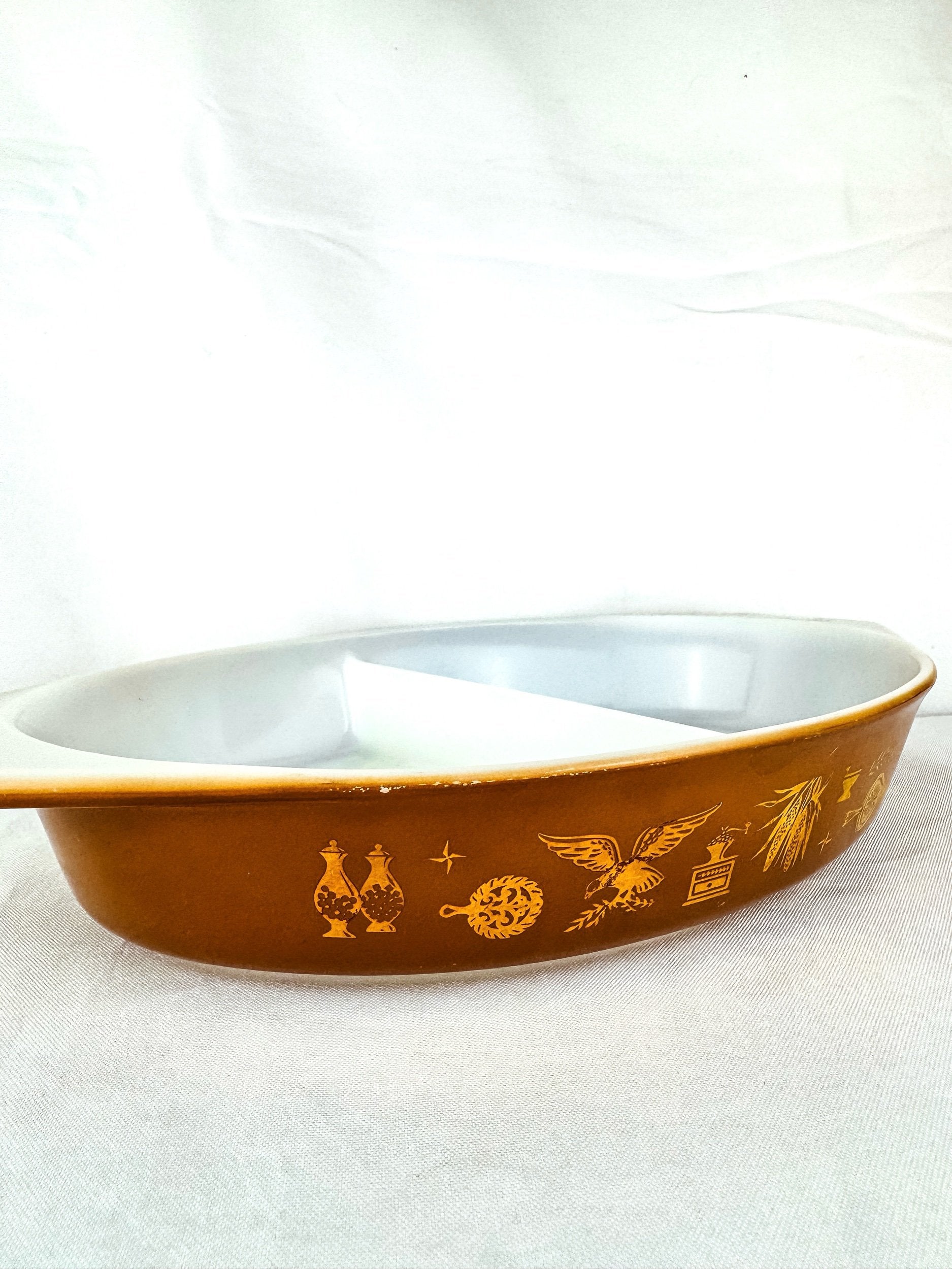 Early American Pyrex Divided Dish