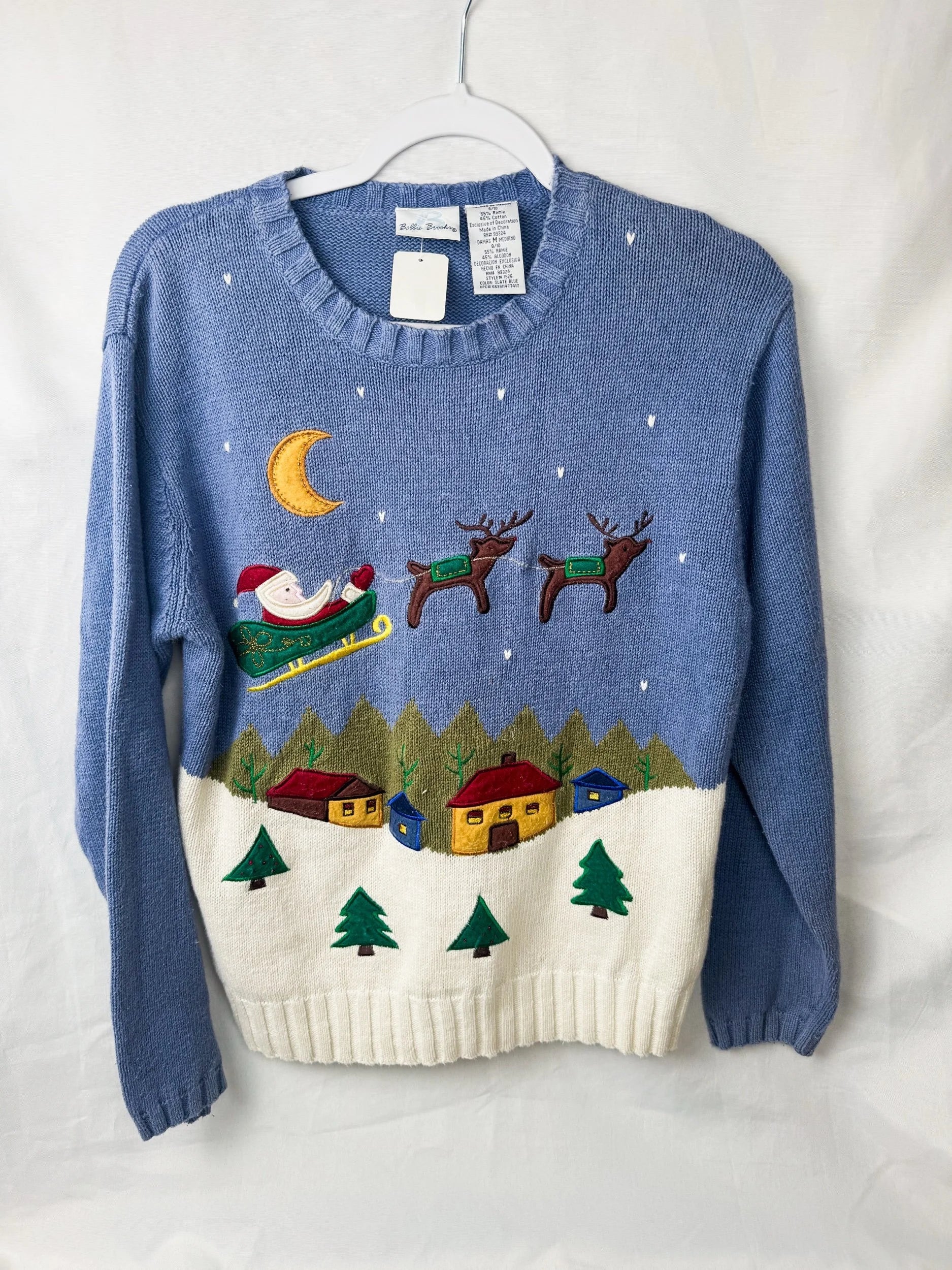 Bobbie Brooks Knit Santa Sweater