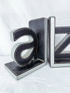 A\Z Faux Leather Bookends
