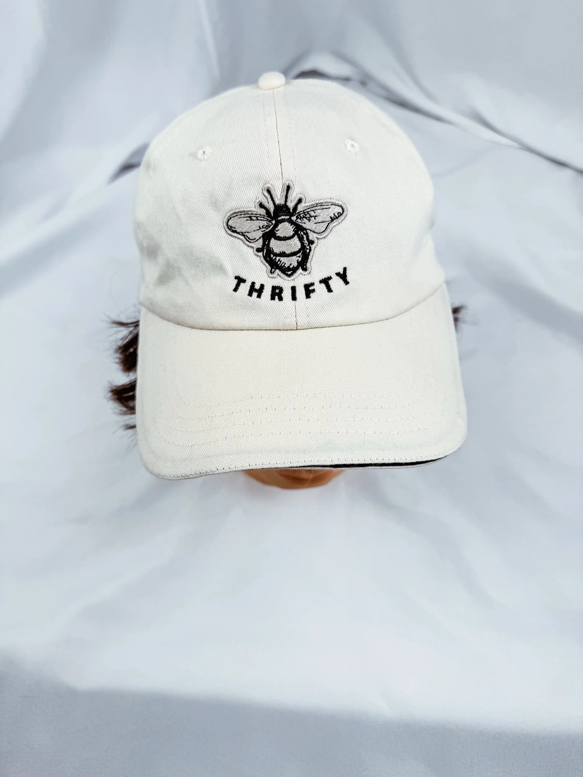 “Bee Thrifty” Adjustable Baseball Cap