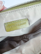 Vintage Burberry Olive Patent Leather Crossbody Bag