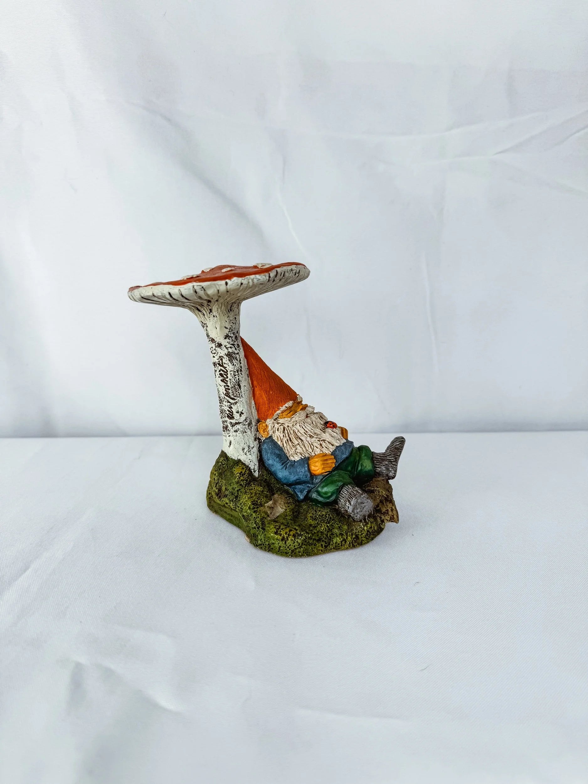 “Slumber Chief” Gnome Under Toadstool