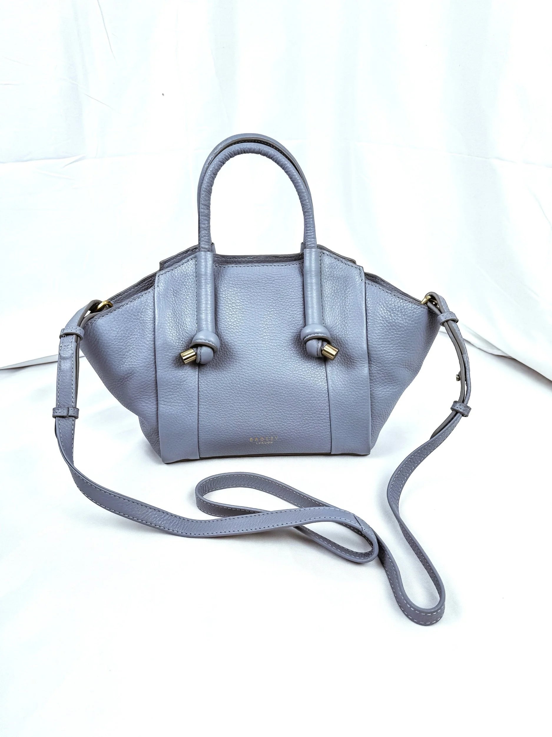 Radley London Periwinkle Blue Leather Crossbody Satchel