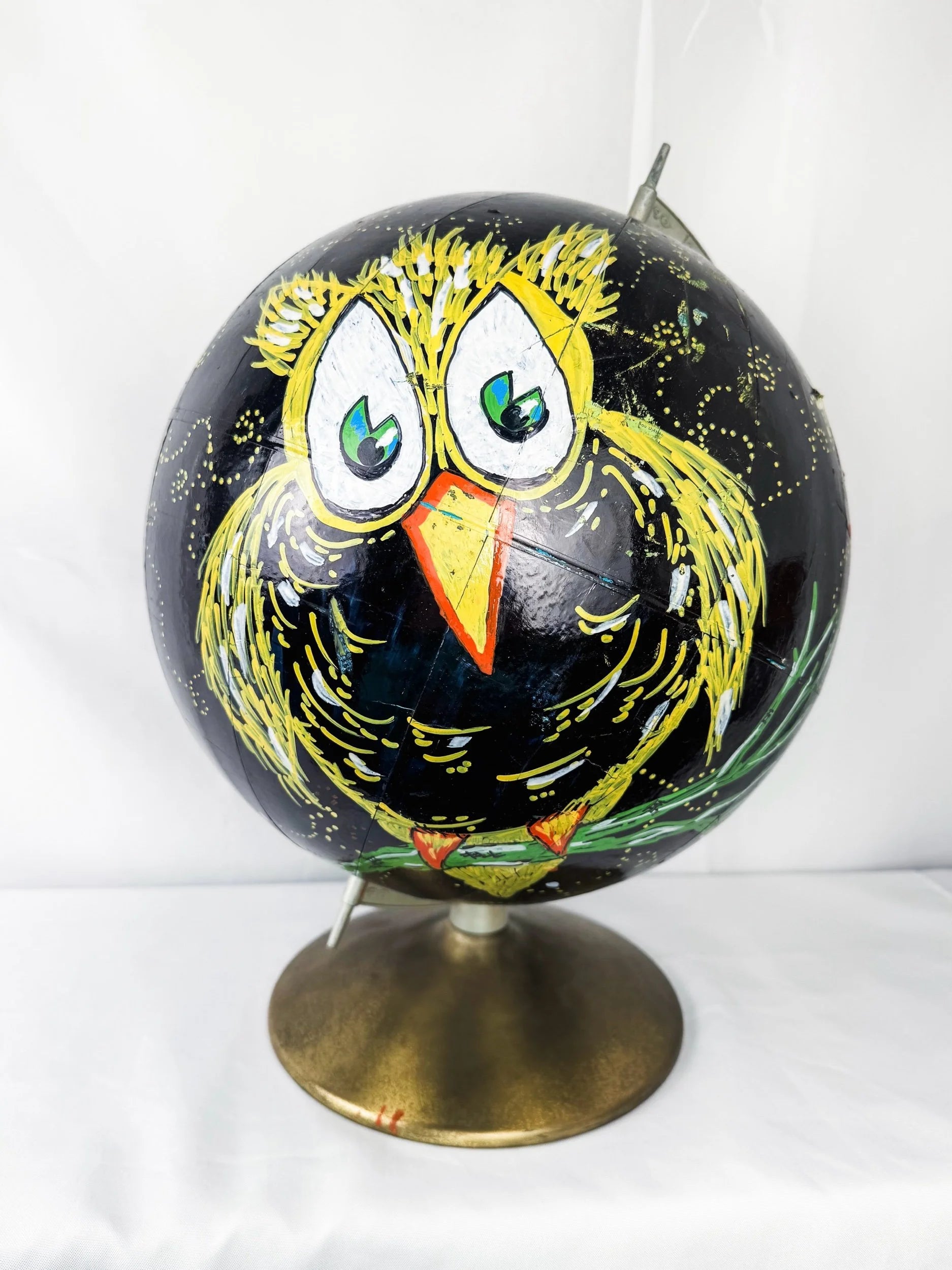 A Midsummer Night’s Dream Hand-Painted Owl Globe
