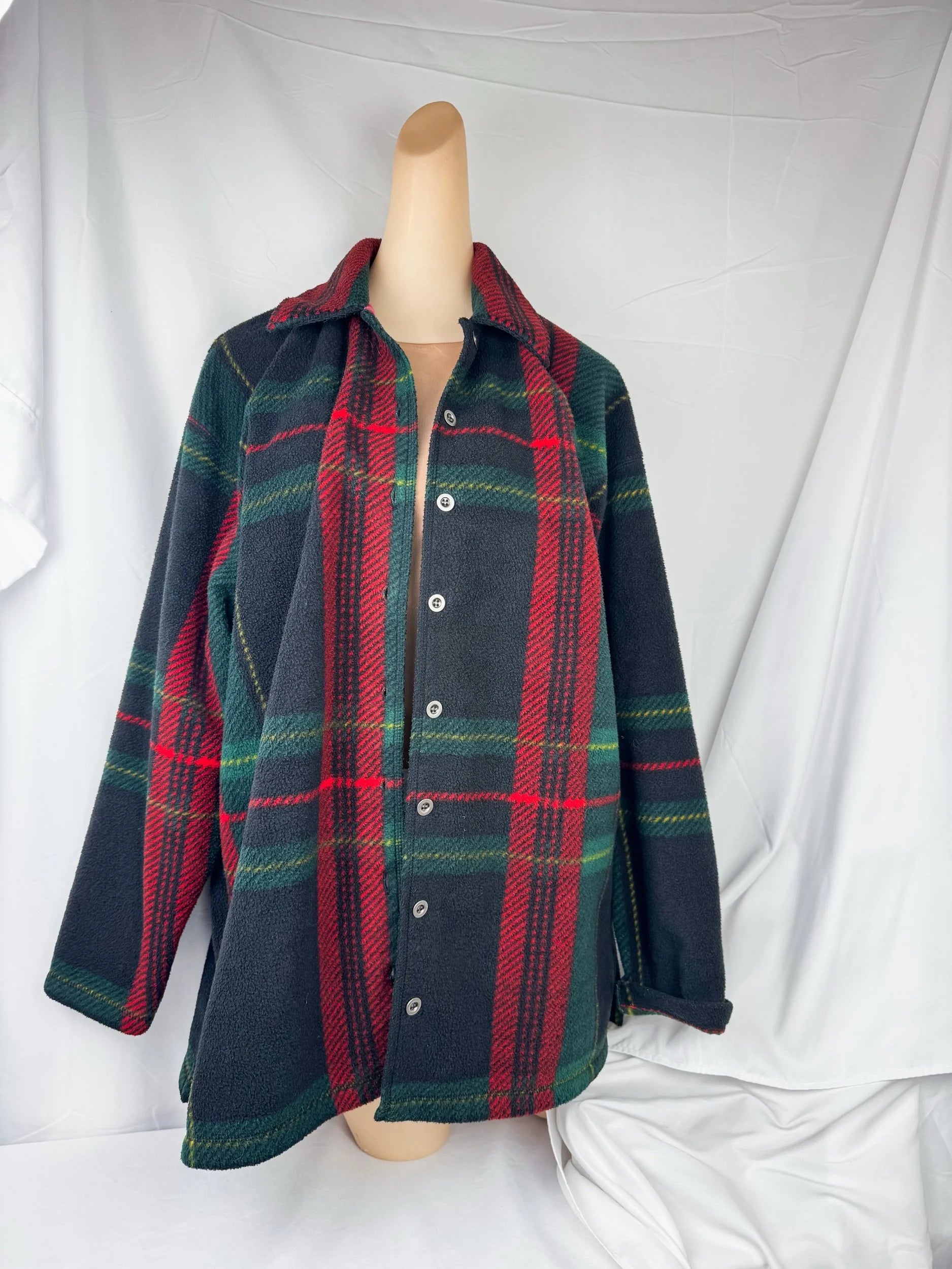 Cambridge Dry Goods Plaid Fleece Jacket