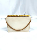 Vintage Cream/ Gold Mother of Pearl Handbag