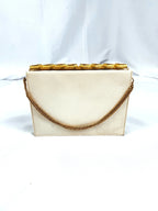 Vintage Cream/ Gold Mother of Pearl Handbag