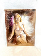 Is it Cold in Here? Nude Pastel Portrait on Canvas Panel