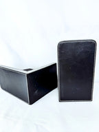 A\Z Faux Leather Bookends