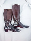 Salvatore Ferragamo Leather Knee-High Boots, Size 8
