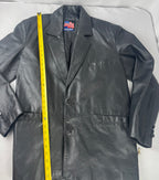 VINTAGE Leather USA Black Leather Jacket, Large