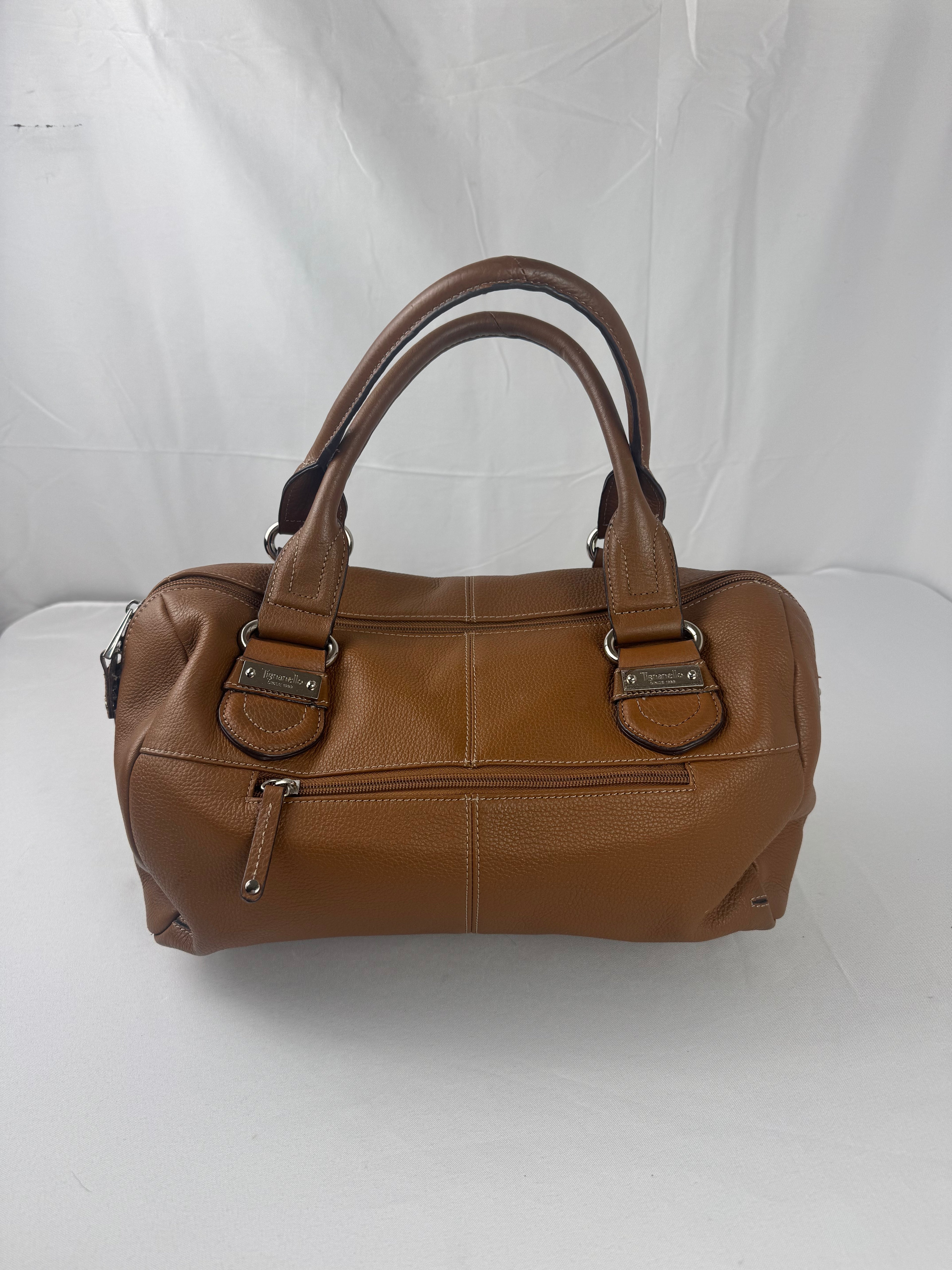 Tignanello Italian Leather Brown Shoulder Bag