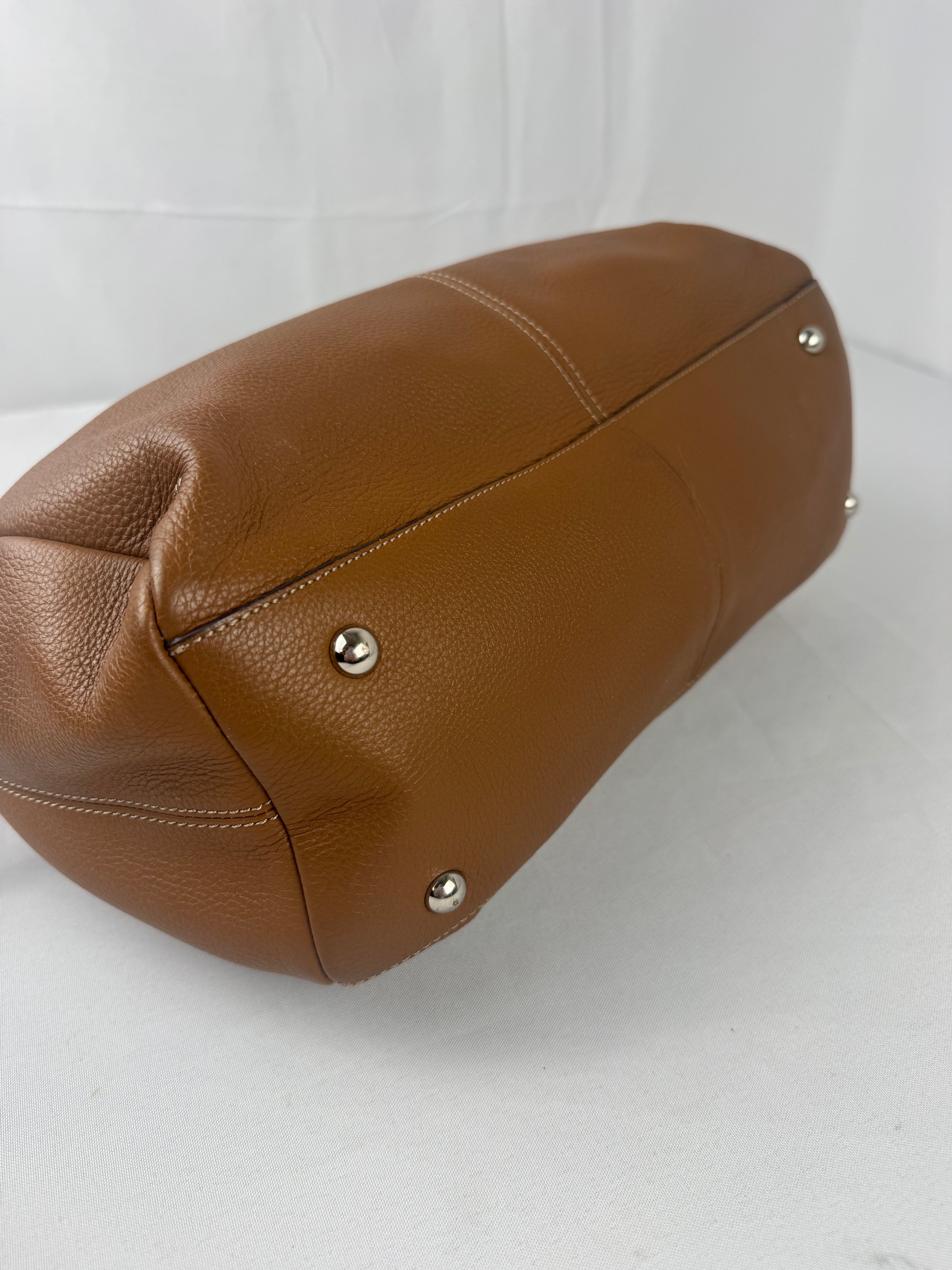 Tignanello Italian Leather Brown Shoulder Bag