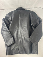VINTAGE Leather USA Black Leather Jacket, Large