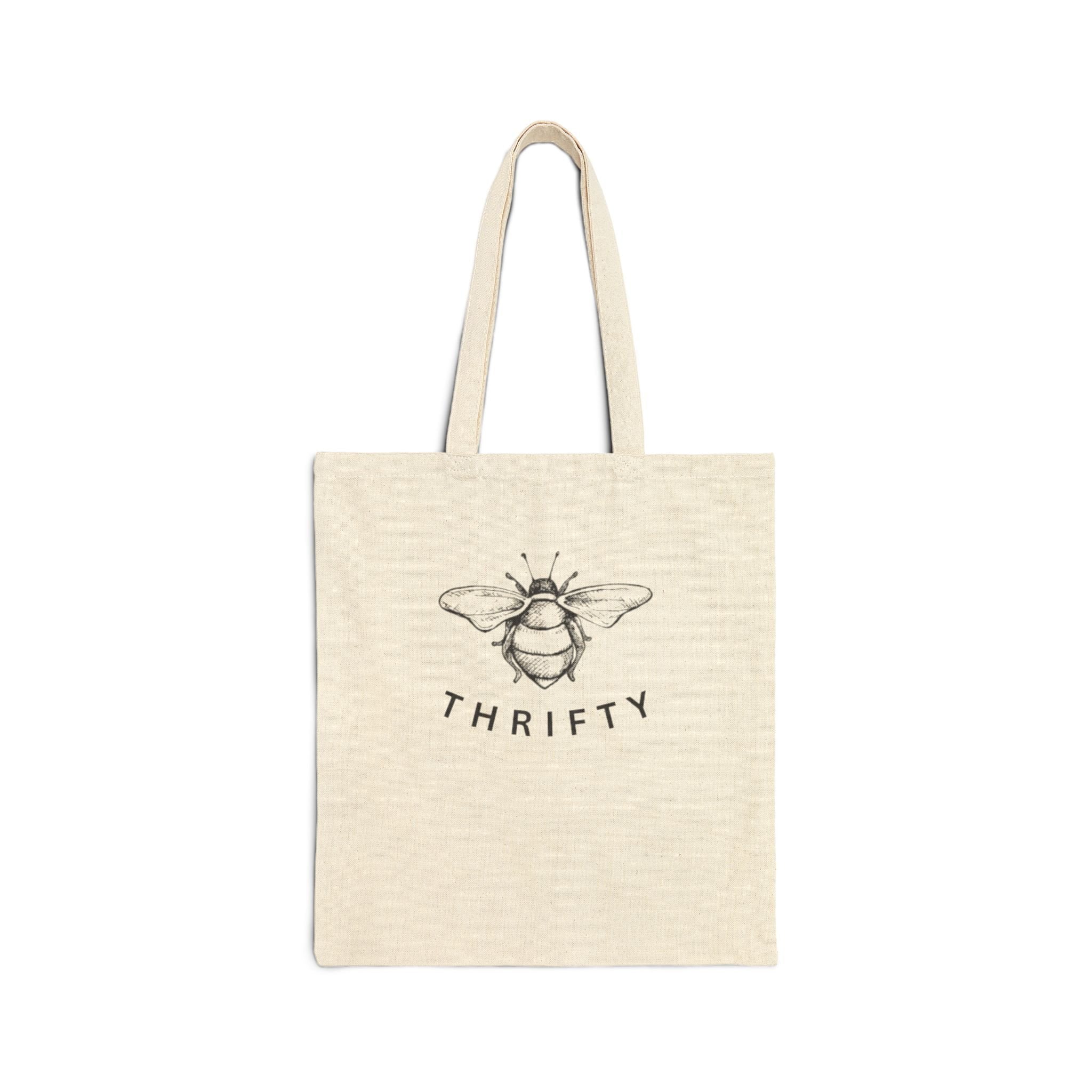 Bee Thrifty Eco Friendly Canvas Tote Bag